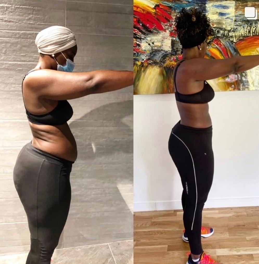 Transformation accompagnée par Joy Golden Fit